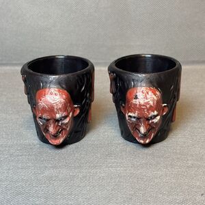 A Nightmare on Elm Street Movie Freddy Krueger Set of 2 Shot Glasses 3D-Horror